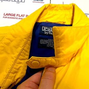Vintage Polo Ralph Lauren Yellow Jacket Size Medium